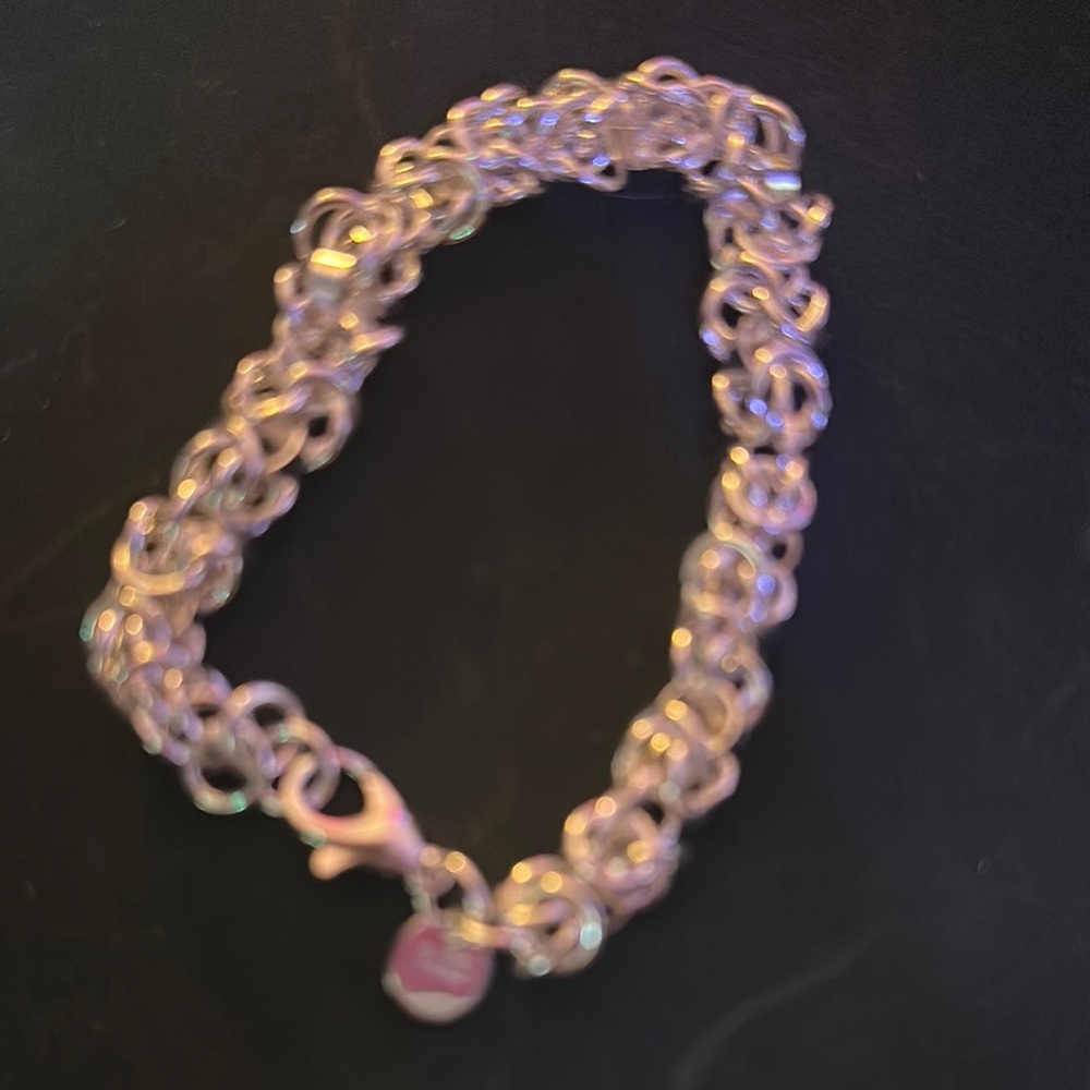 Sterling Silver Byzantine Chain Bracelet
